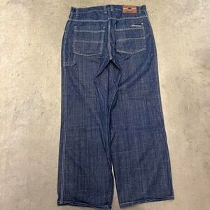 Vintage Y2K baggy thick stitched hiphop style‎ Brooklyn express skater jeans